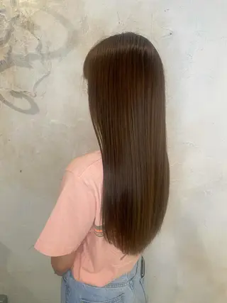 ロング カラー 髪質改善/縮毛矯正 砂原一博のヘアスタイル