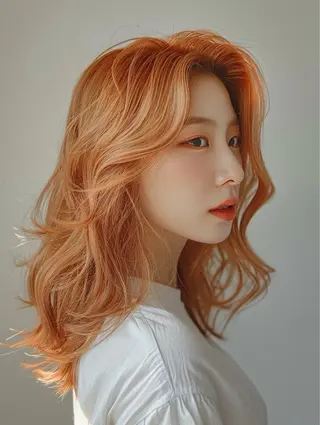 セミロング カラー natsumi🍀艶 カラー/美髪縮毛のヘアスタイル