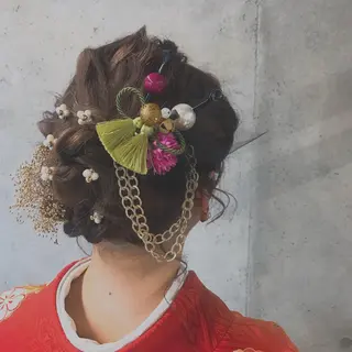 ヘアアレンジ にった みずきのヘアスタイル
