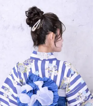 セミロング ヘアアレンジ 松本ののか /錦/ヘアセットのヘアスタイル