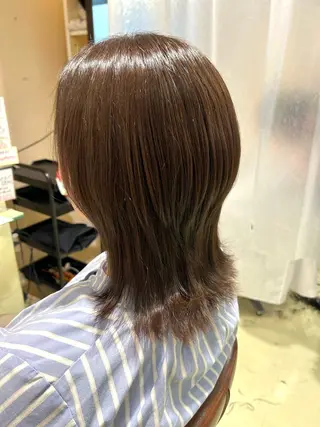ミディアム 田中 沙羅のヘアスタイル