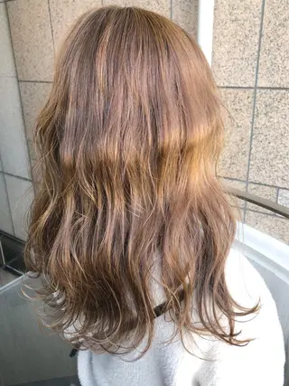 セミロング カラーアンドケアリタ kitamuuuのヘアスタイル