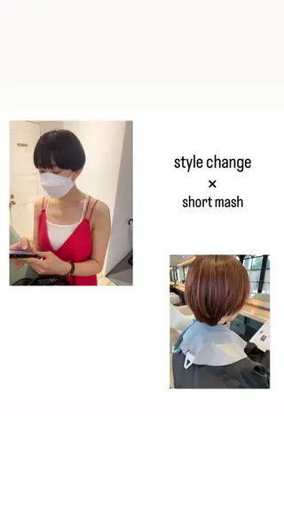 ショート カラー hiro【沿線で叶う 似合わせhair】のヘアスタイル