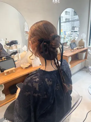 ロング お呼ばれヘア/セット /ヘアアレンジ/れいのヘアスタイル