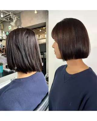 ショート ボブ×縮毛矯正 ryotaのヘアスタイル