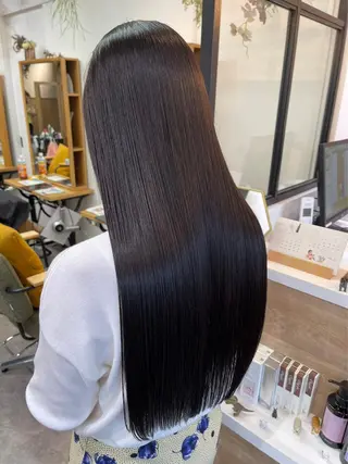 ロング カラー 髪質改善/縮毛矯正/ 艶カラー/ヘッドスパのヘアスタイル