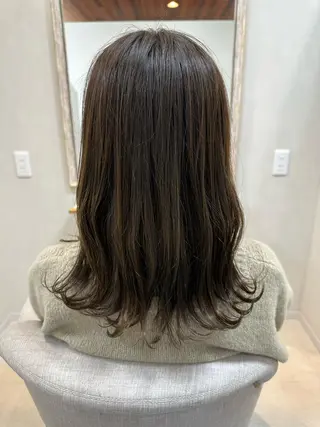 セミロング カラー 池田 雄太 ✨美髪縮毛矯正✨のヘアスタイル