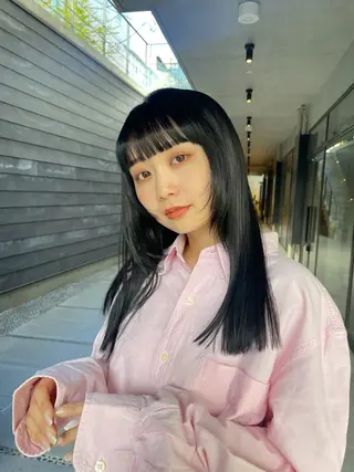 ロング カラー レイヤー/柔らか 透明感カラー/ゆきなのヘアスタイル