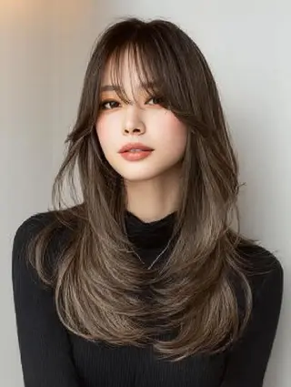 セミロング 生艶髪＆レイヤー🔔 渋谷お薦めNo.1✨のヘアスタイル