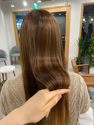 ロング 仲矢 あゆ美のヘアスタイル