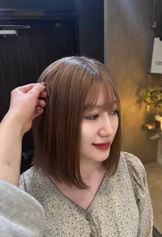 ミディアム HINAKO🩵 寒色カラー🪽のヘアスタイル