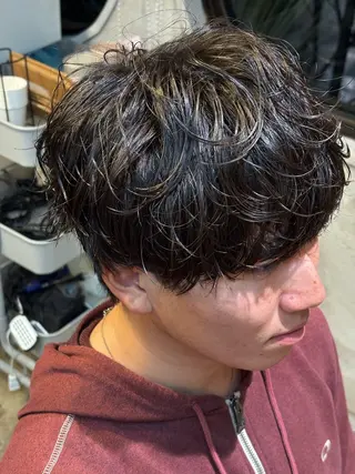 ショート パーマ メンズ 🌀rooomen 各務原/龍之介のヘアスタイル