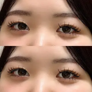 マツエク・マツパ 束感まつ毛／艶カラー おがたゆうか🎀‎のマツエク・マツパデザイン