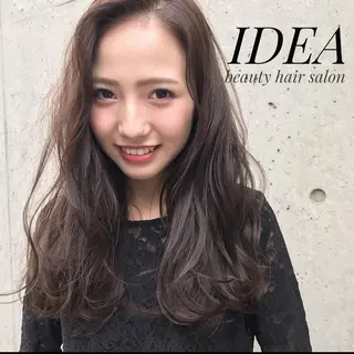 ロング カラー 韓国レイヤーカット 🧸ベージュカラーのヘアスタイル