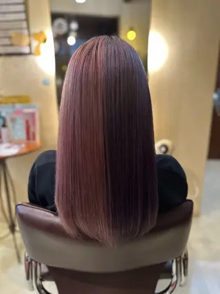 ロング カラー 希優/ケアカラー /ハイトーンカラーのヘアスタイル