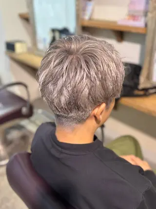 ショート カラー メンズ メンズ/ハイトーン /miu 🌺❤︎のヘアスタイル