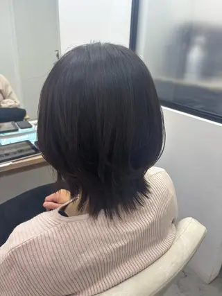 ミディアム カットモデル募集中 💇🏻　福田彩南のヘアスタイル