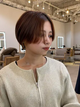ショート SHIKI hair&make所属・ナカウチ タクのヘアスタイル