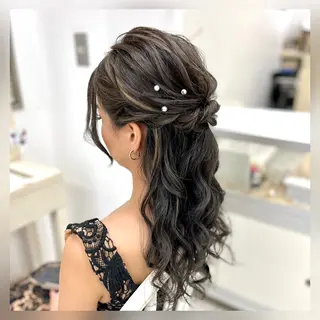 ヘアアレンジ 似合わせヘアメイク 💐オダギリチアキのヘアスタイル