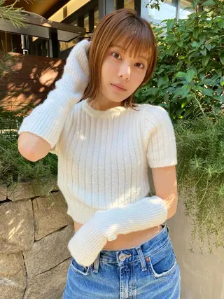 ミディアム カラー 一ノ瀬 暁のヘアスタイル