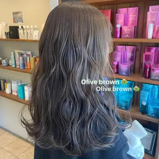 セミロング カラー ブリーチなしWカラー /SACHIKAのヘアスタイル
