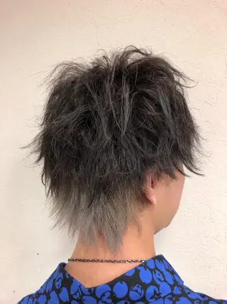 カラー メンズ ダブルスキルエクステ /羽エクステ白石宇由のヘアスタイル