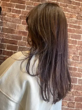 セミロング カラー パーマ ヘアアレンジ メンズ キッズ ネイル マツエク・マツパ アイブロウ 久木原 ゆりのヘアスタイル