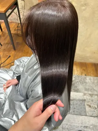 ロング カラー パーマ 新宿✨顔周りカット 韓国ヘア/坂本亜裟海のヘアスタイル