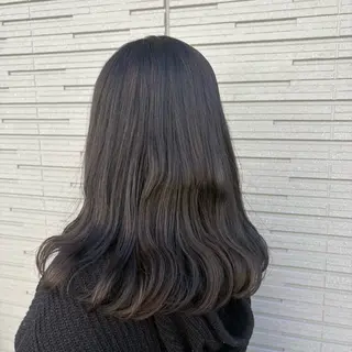 セミロング カラー Wカラーヘアアレンジ さあやのヘアスタイル