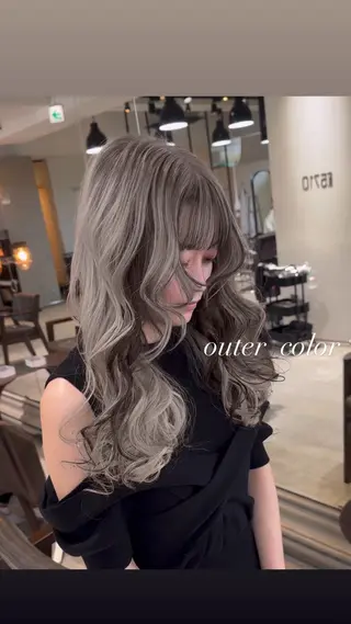 ロング カラー 💜ハイトーン💛 マジカルかいちゃんのヘアスタイル