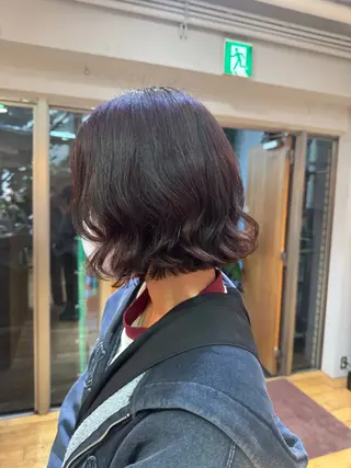 ショート 大人可愛い♡コテ巻き パーマ🌼杉田 萌恵のヘアスタイル