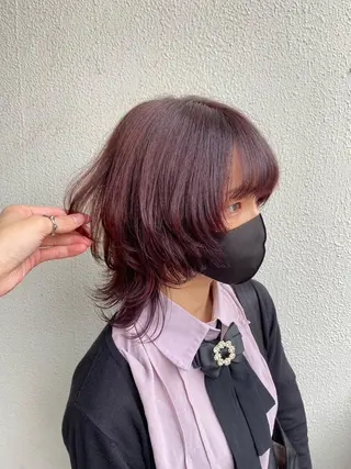 ミディアム カラー エフェクトブリーチ 🌟前澤啓太朗のヘアスタイル