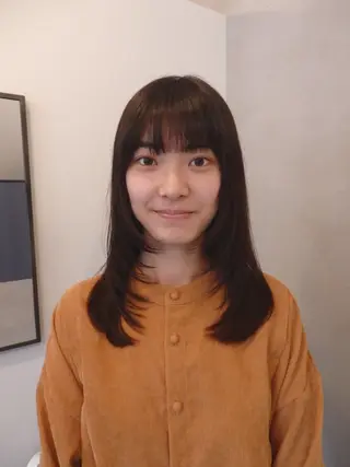 ロング 彩葉/ブリーチ/ カットモデル栄・伏見のヘアスタイル