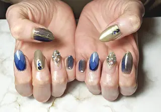 ロング カラー ネイル Eve nailのネイルデザイン