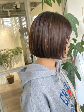 ショート カラー Lull1人美容室 バレイヤージュのヘアスタイル