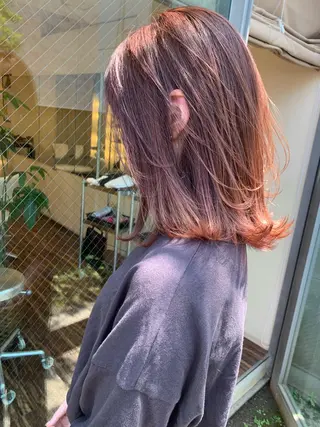 ミディアム カラー 髪質改善サロン 心斎橋ARCHEのヘアスタイル