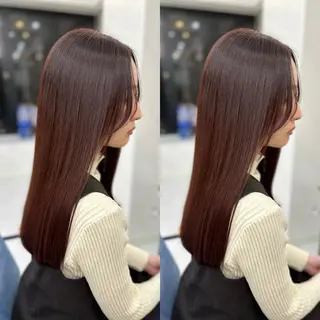 ロング 縮毛矯正×ボブ💎 髪質改善/木下のヘアスタイル