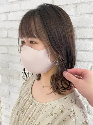 ミディアム カラー 渋谷/ボブ×髪質改善 輝来のヘアスタイル