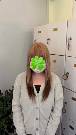 ロング カラー ミヤザキ ナギ🈂️のヘアスタイル