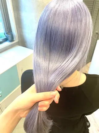 ロング ♡似合わせハイトーン ♡maiのヘアスタイル