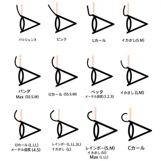 マツエク・マツパ SSIN STUDIO研修センター中目黒店所属・中嶋 美桜‪ꕤ.｡のマツエク・マツパデザイン