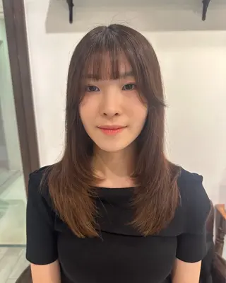 セミロング nana l 韓国スタイル౨ৎのヘアスタイル