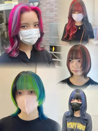 ミディアム カラー 💋ハイトーンデザイ ンヘア💋A'nyuのヘアスタイル