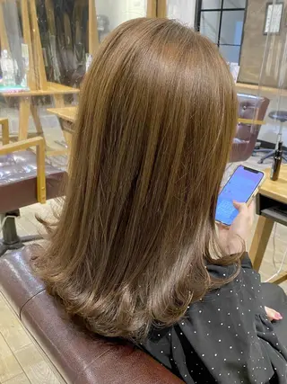 ミディアム カラー 前田 裕介のヘアスタイル
