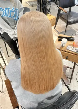 ロング カラー 似合わせベージュ 🍯ayumi🍯のヘアスタイル