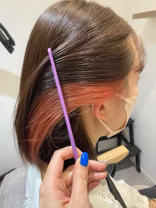 ミディアム カラー ☾伊左治祐未☾ カットセンター北のヘアスタイル