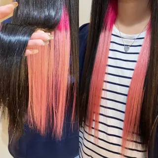 ロング カラー ヘアアレンジ Hair Make Salon ZEROのヘアスタイル