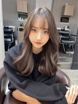 ロング 韓国風レイヤー ショート/犬塚 優介のヘアスタイル