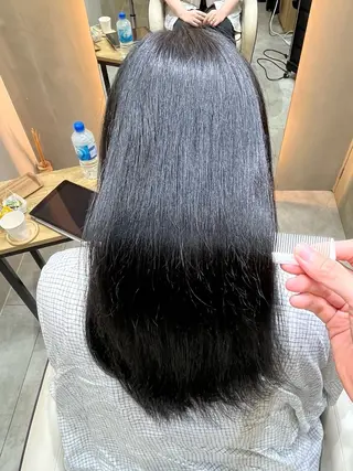 セミロング おしゃれ染めで白髪を 染める/山口玲緒奈のヘアスタイル