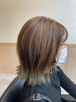 カラー miho 🌼🌼🌼のヘアスタイル
